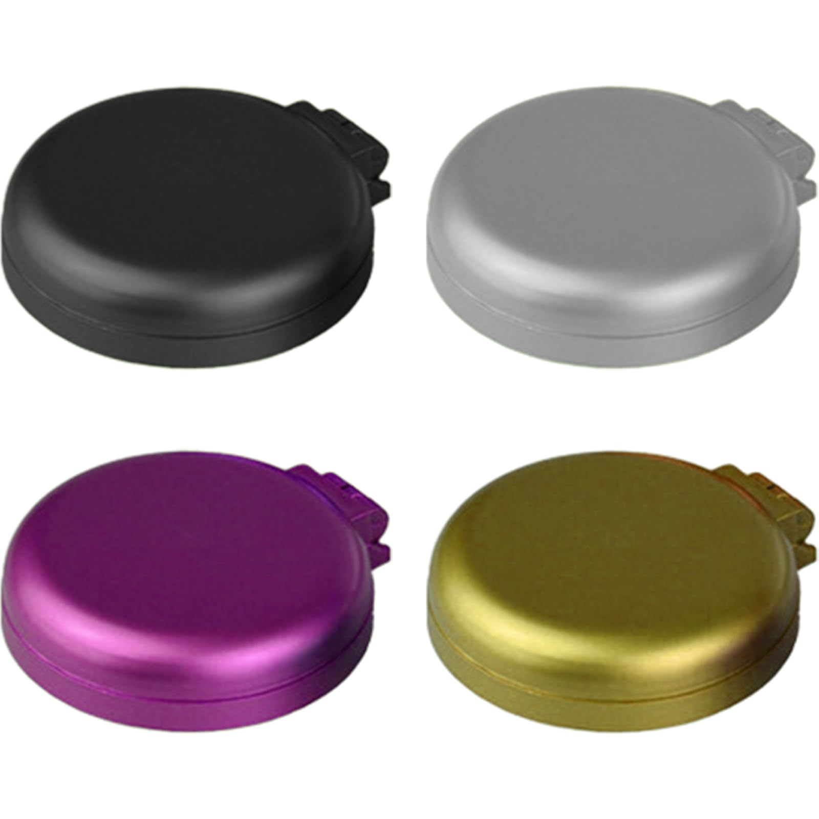 4 Pcs Round Foldable Hair Brush with Mirror - Image 3