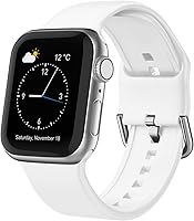 Vista 11 de Correa deportiva para Apple Watch, 49, 46, 45, 44, 42, 41, 40 y 38 mm, correa de silicona suave, cierre clásico, reemplazo para iWatch Series 11