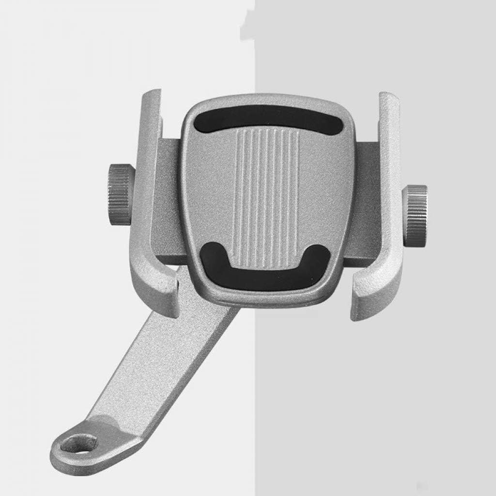 Bike Phone Mount Compatible with Motorcycle Bicycle Handlebar Phone Holder Cradle Clamp Universal 360°Rotatable Aluminum Bracket(White-Fruit peach5)