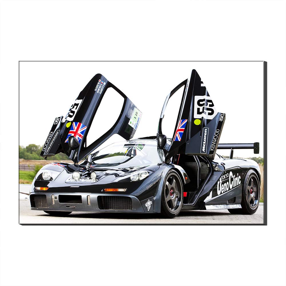 McLaren peinture toile voiture de course œuvre art moderne déco chambre