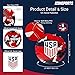 Icon Sports Officially Licensed U.S. Soccer Federation USMNT Soccer Ball Size 5 - Freedom Strike