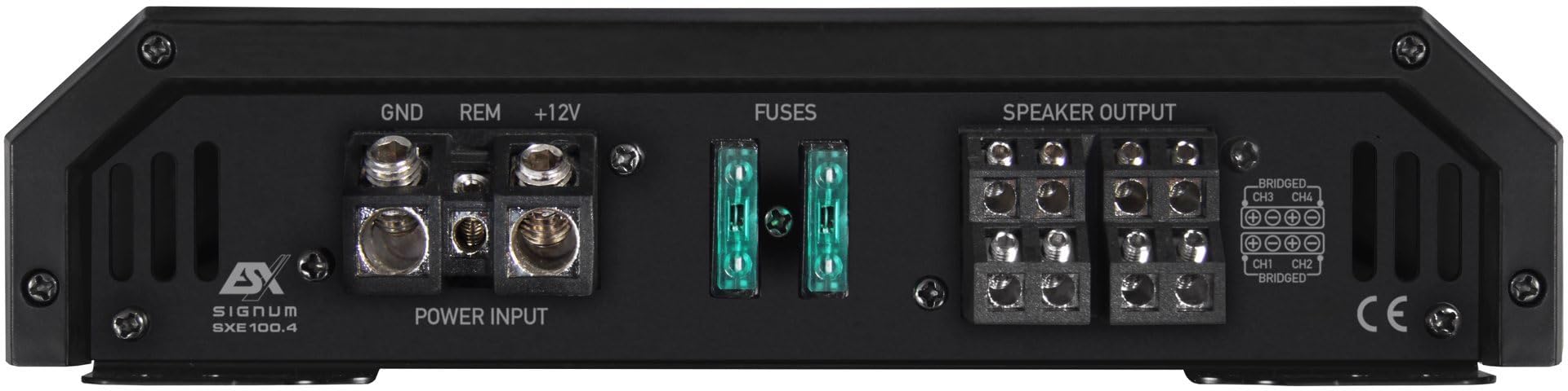 ESX SXE100.4 amplificatore audio 4.0 channels Home Wired Black