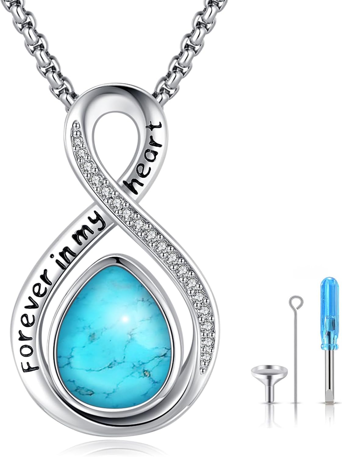 Eusense Urn Necklace for Ashes 925 Sterling Silver