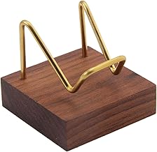 Perfeclan Wooden Display Stand for Fossils, Rocks, Geode, Agate, Crystals, Collectibles Strange Stones Holder, 03