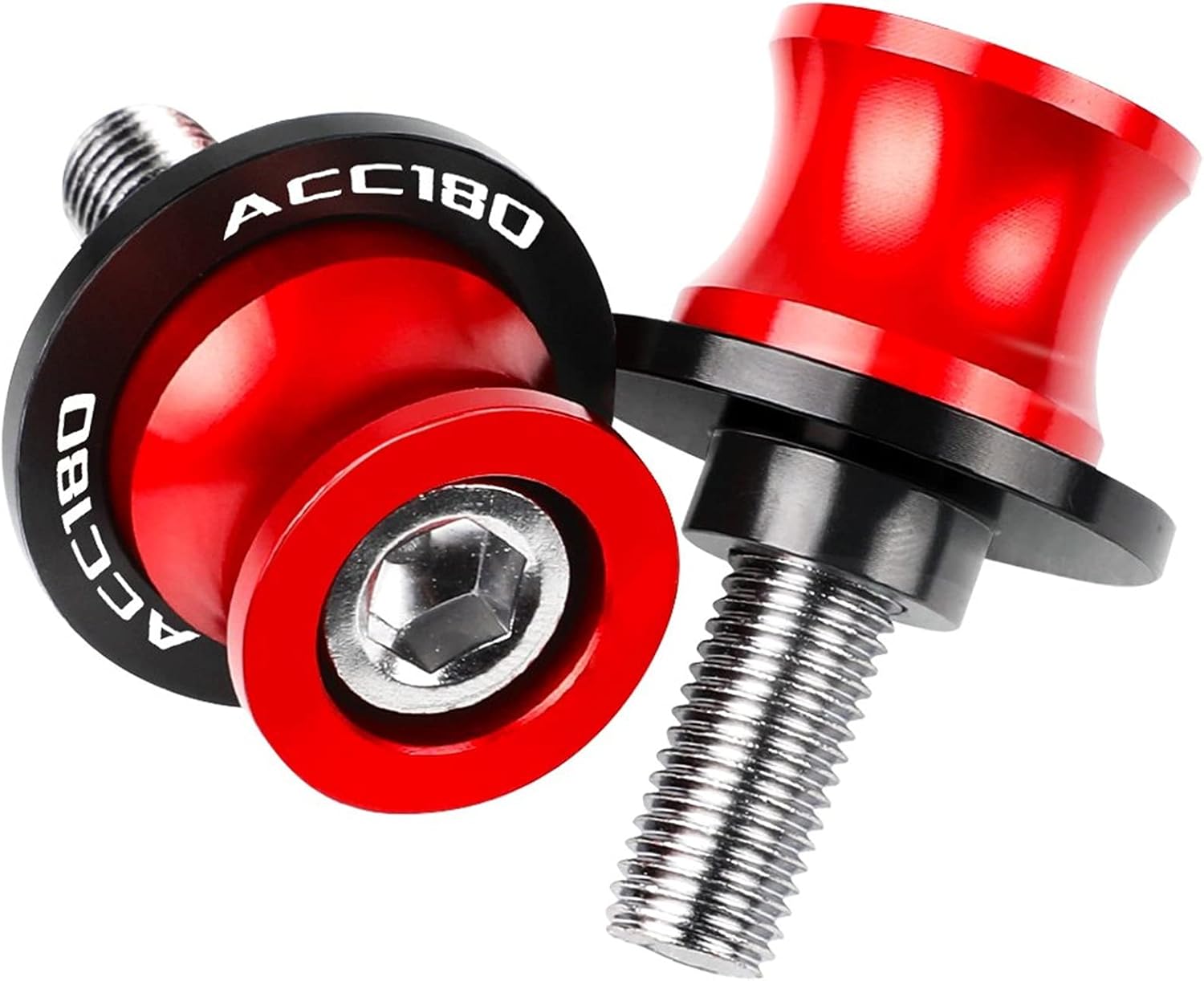 for KYMCO ACC150 ACC180 ACC150 180 All YEARE Motorcycle Accessories CNC Aluminum Swingarm Spools Slider Stand Screws ACC180 Logo Swing Arm Bracket Screw (Color : 8, Size : 8mm)