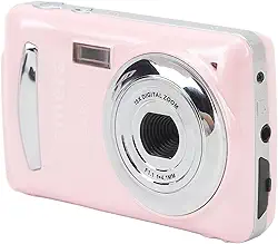 Câmera digital 1080p, câmera vlogging de 16 MP com tela HD de 2,4 polegadas, zoom digital de 16x, anti trepidação de vários eixos, foco automático, câmera digital de apontar e fotografar para