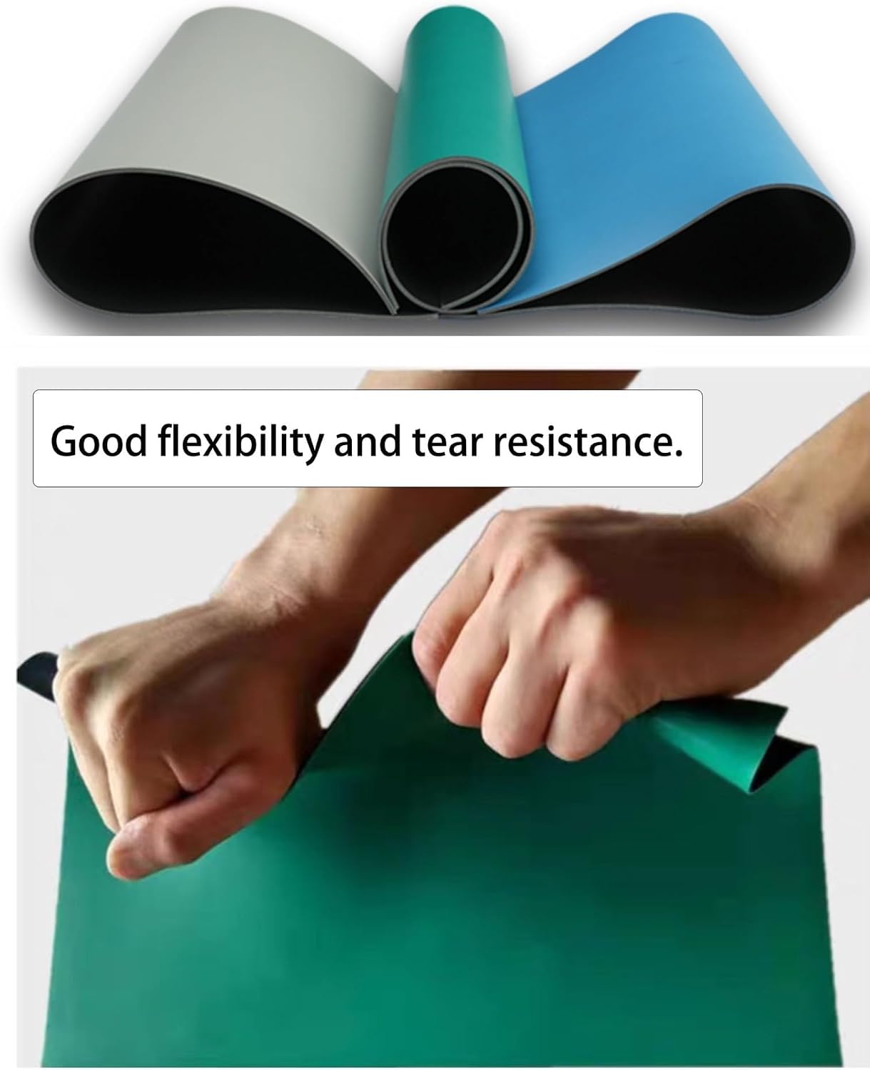 Estera de soldadura for banco de trabajo resistente al calor | Estera de reparación de goma antiestática, almohadilla de reparación de electrónica, for soldadura tecnológica(80x100cm)