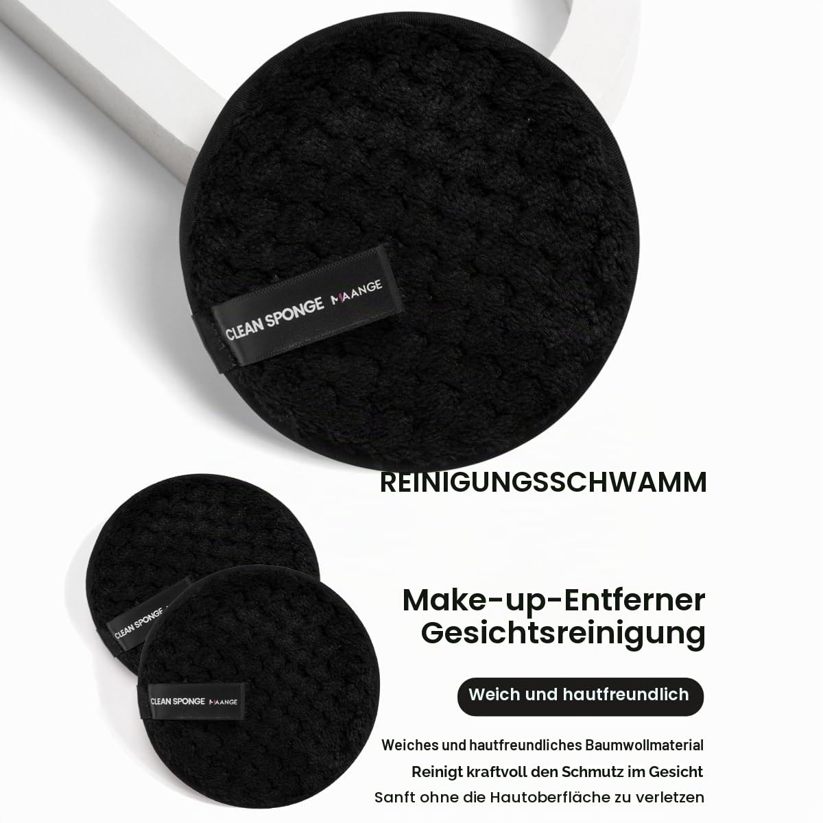 Pinselset Makeup MAANGE 54-teiliges Make up Pinsel Set, hochwertige synthetische Make-up-Pinsel, multifunktionales Schminkpinsel Set für Frauen und Mädchen (Schwarz, 54-teilig)