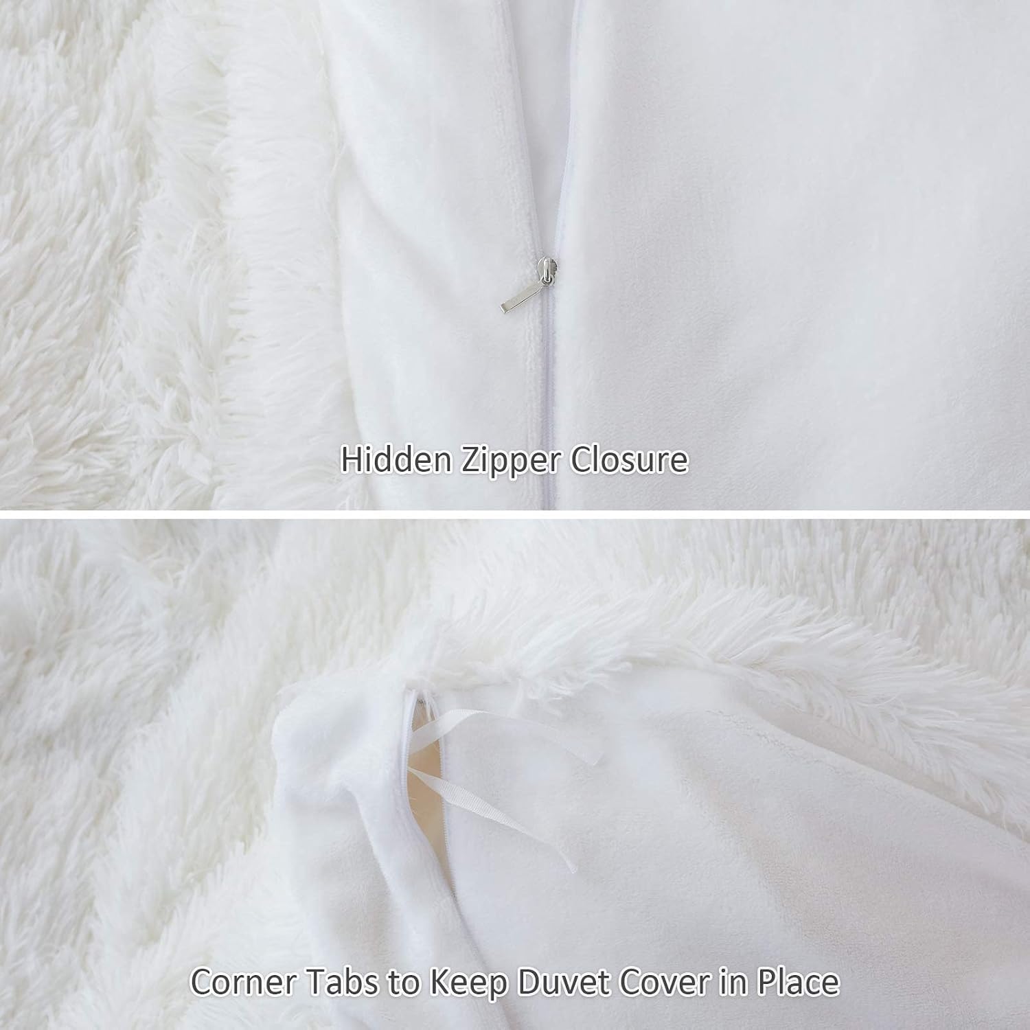 One-Day Sale: Up to 70% Off Shaggy Fluffy Duvet Cover Set Queen Size, Luxury Plush Warm Fuzzy Flannel Bedding Set, 3 Pieces Cozy Faux Fur Comforter Cover Set, 1 Duvet Cover + 2 Pillow Shams, Zipper Closure, White Best Deal Cheap 🛒 Shaggy Fluffy Duvet Cover Set Queen Size, Luxury Plush Warm Fuzzy Flannel Bedding Set, 3 Pieces Cozy Faux Fur Comforter Cover Set, 1 Duvet Cover + 2 Pillow Shams, Zipper Closure, White