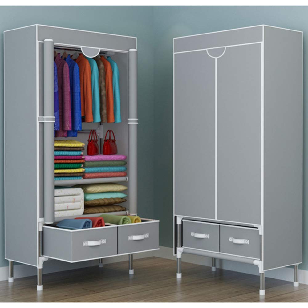 Penderie de stockage en tissu optimisée avec tiroirs pour résoudre le manque de place à la maison