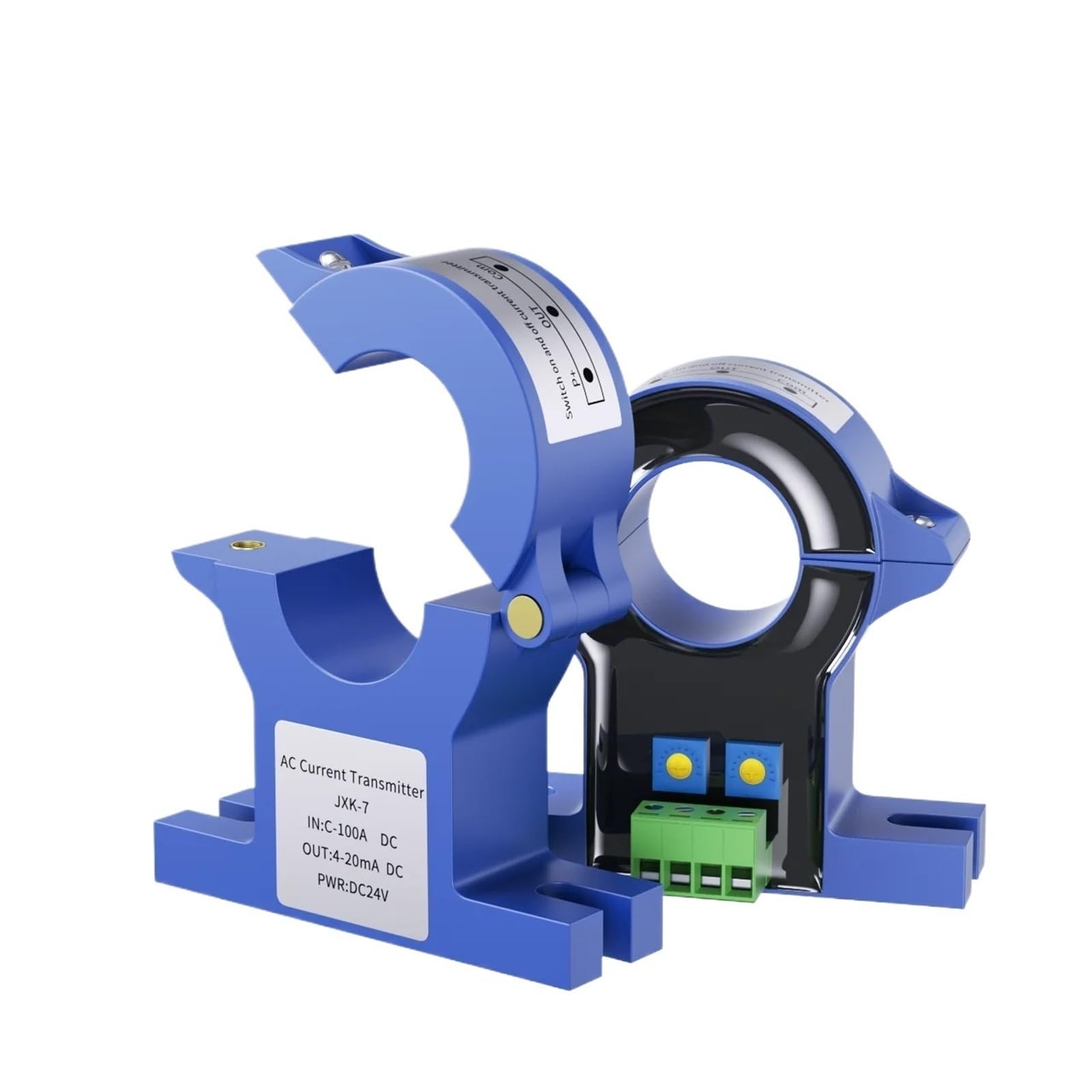 Transmetteur de courant alternatif AC 0-200A vers sortie 4-20mA et alimentation 24V
