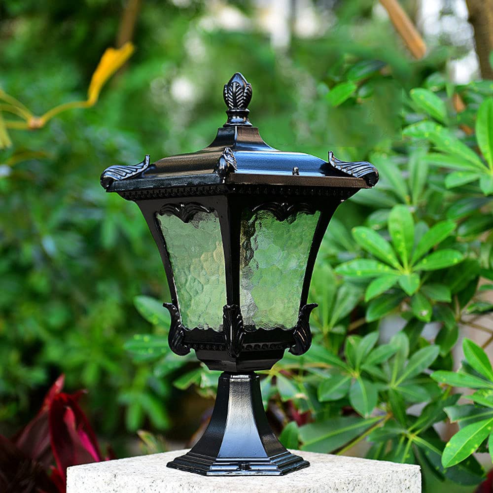 Lampade da esterno - Lampada impermeabile per cancello di villa, moderne lanterne a LED per cortili, illuminazione da parete esterna americana, illuminazione di sicurezza notturna