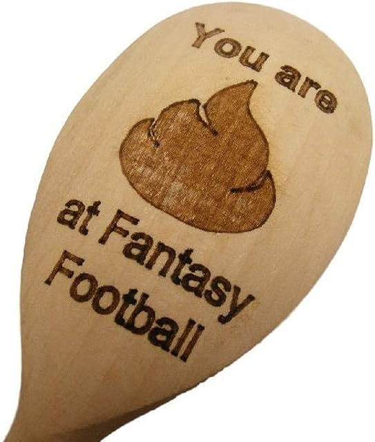 FastCraft FANTASY FOOTBALL WOODEN SPOON LOSER LAST BOOBY PRIZE WORST PLAYER NOVELTY FANTASY FOOTIE FOOTY FF JOKE WOOD KITCHEN COOKING BAKING GIFT PRESENT