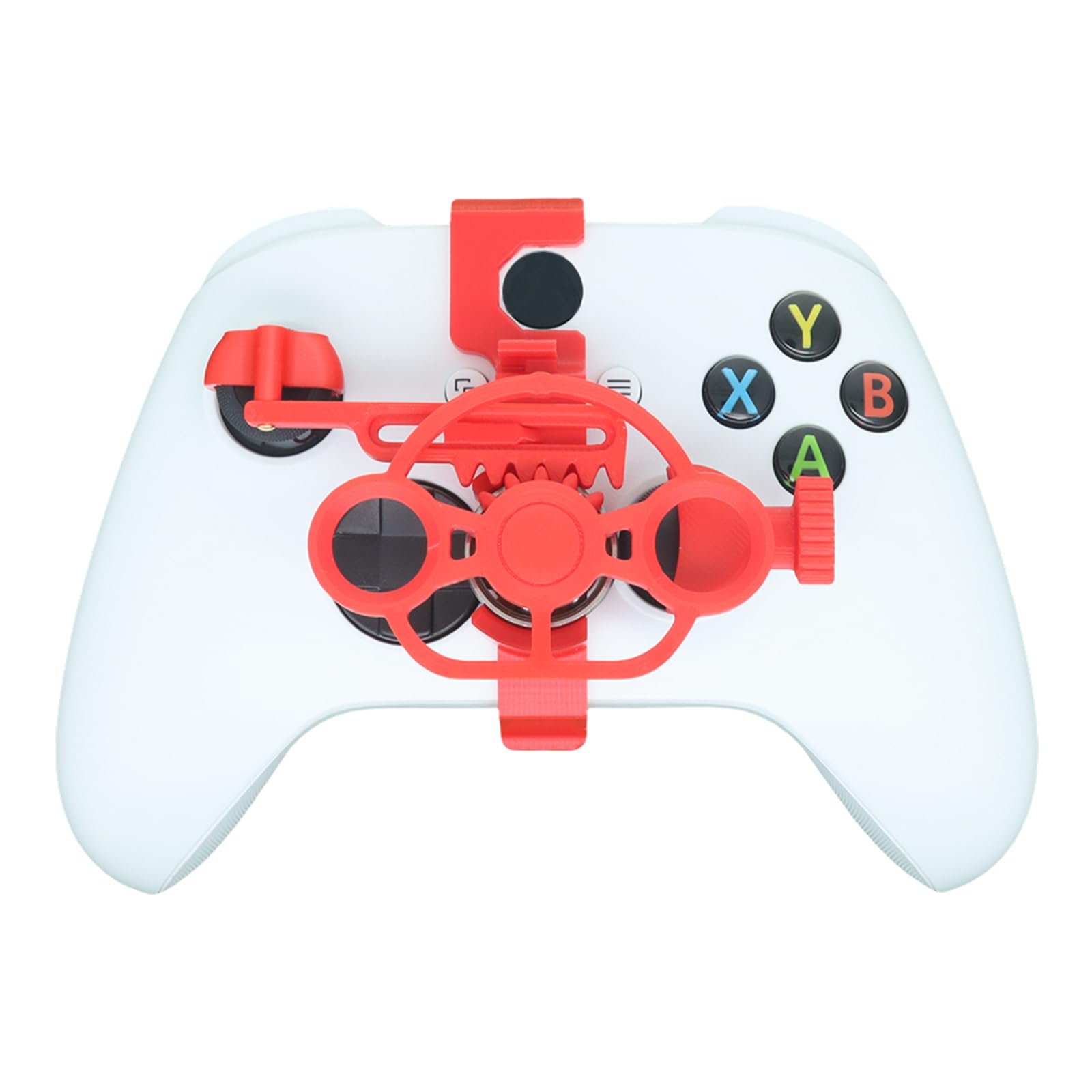TXW Game Controller Mini Steering Wheel for X-box Accessory for X-box Series X/S Racing Video Game,Game Joystick Racing Games Controller (White)