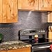 Aspect Peel and Stick Backsplash Subway Stainless Matted Metal Tile 15 Sq Ft Kit for Kitchen and Bathrooms