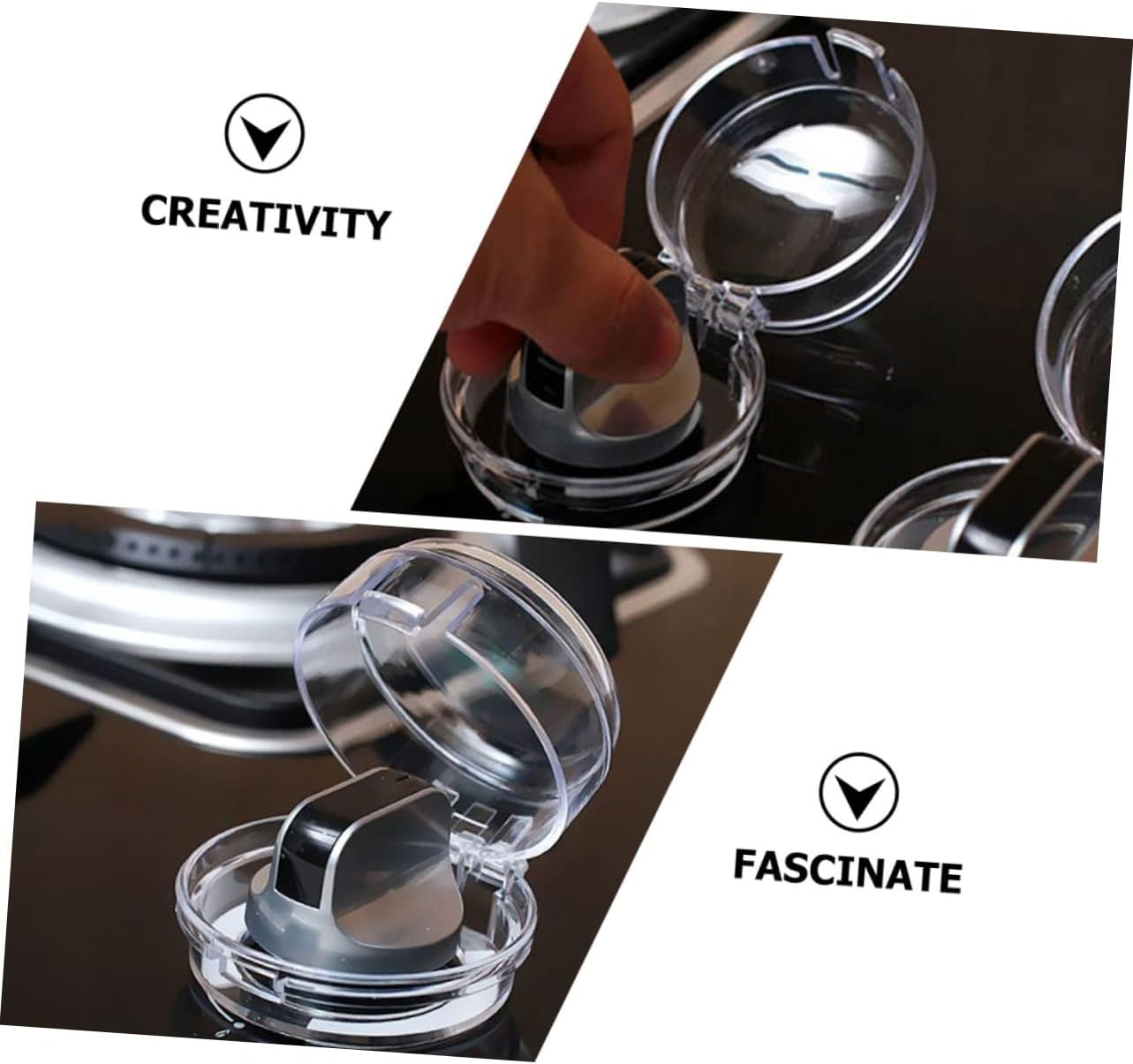 Hemoton 10pcs Stove Knob Safety Covers Childproof Protective Caps for Gas Stove Knobs Kitchen Safety to Prevent Accidental Activation Easy to Use and Install