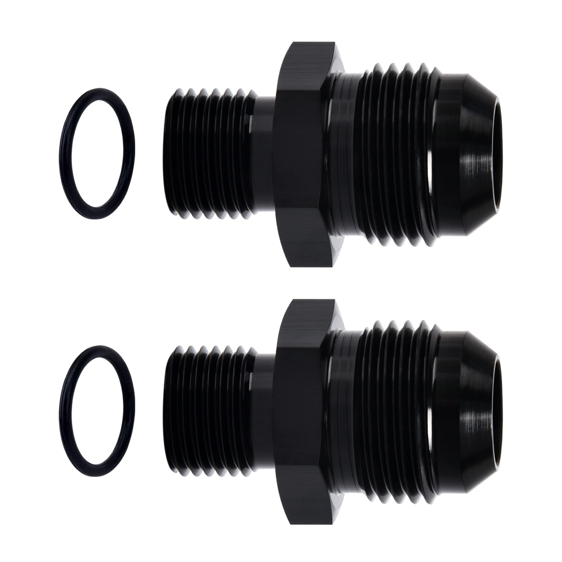 EVIL ENERGY 10AN Male Flare to M16 x 1.5mm Male Metric Fitting Adapter Aluminium Alloy 2PCSGlobal Recycled StandardGlobal Recycled StandardGlobal Recycled Standard