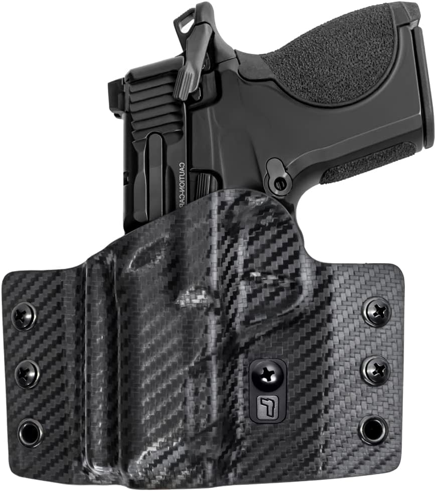 Tulster OWB Contour Kydex Holster in Left Hand fits: Smith & Wesson CSX | Optic Compatible Outside The Waistband Concealed Carry