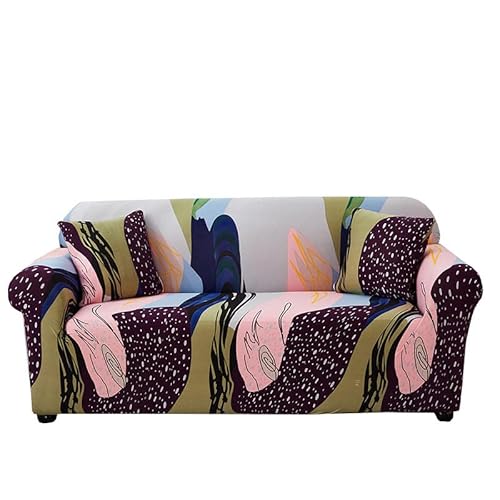 Printed Couch Cover Stretch Sofa Covers Patterned Loveseat Slipcovers for 2 Seater Cushion Couch Love Seat Set (My, 2 Seater/Loveseat)