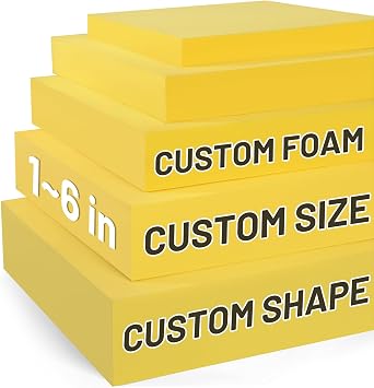 Cut to Size Foam Pad,High Density Upholstery Foam Sofa Cushion,Seat Foam Couch Cushion Replacement