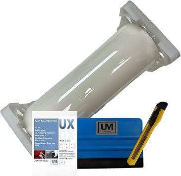 Clear Self-Healing TPU PPF - 7.5mil Anti-Scratch, 60" x 50, UV Yellowing Resistant Paint Protection Film for Cars, Trucks, Motorcycles, Door Edge