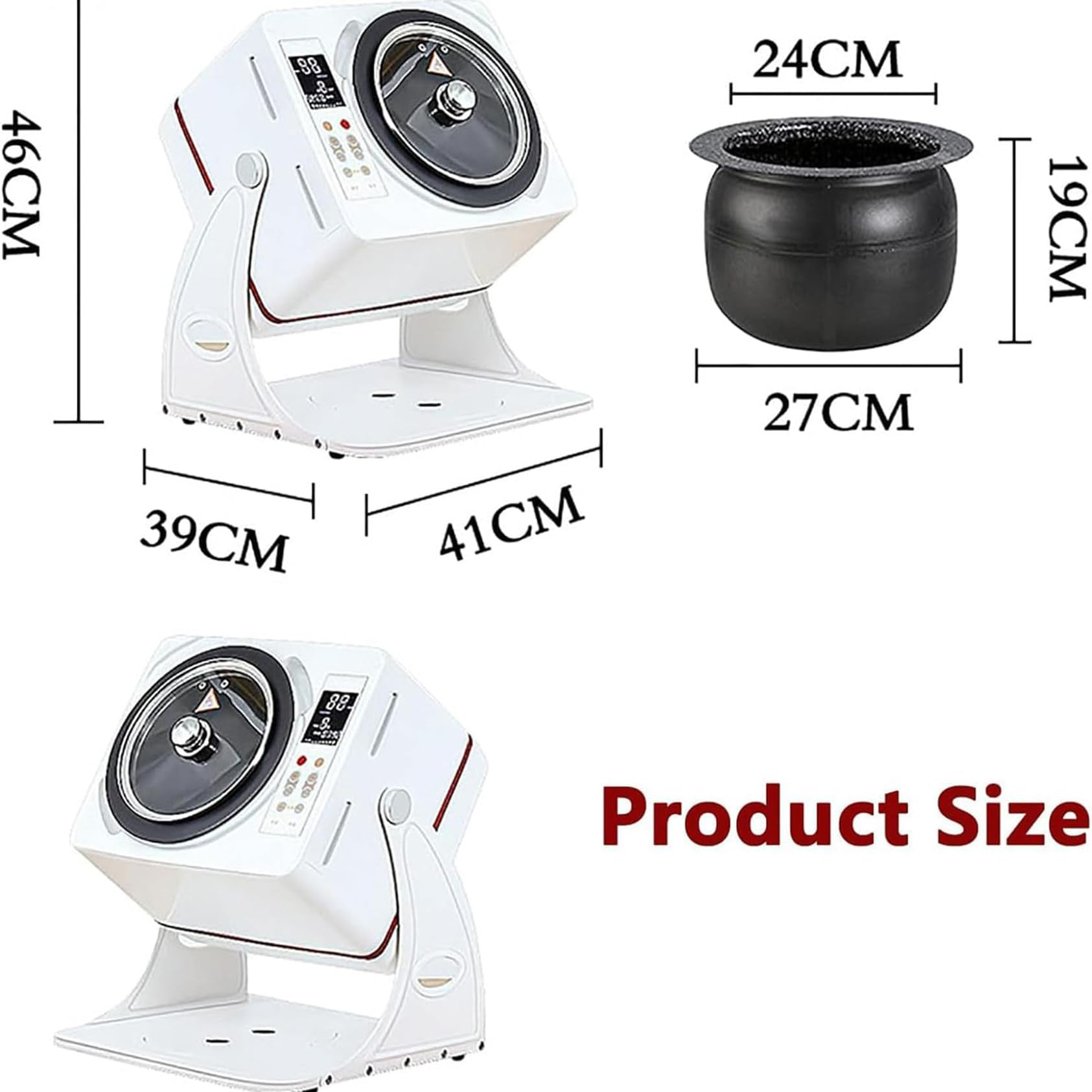 Máquina De Cocción Automática Inteligente De 6 Litros Con Rotación De 360° Y Calefacción Integral 3D, Protección De Apagado Automático, Satisface Tus Necesidades Diarias De Cocina