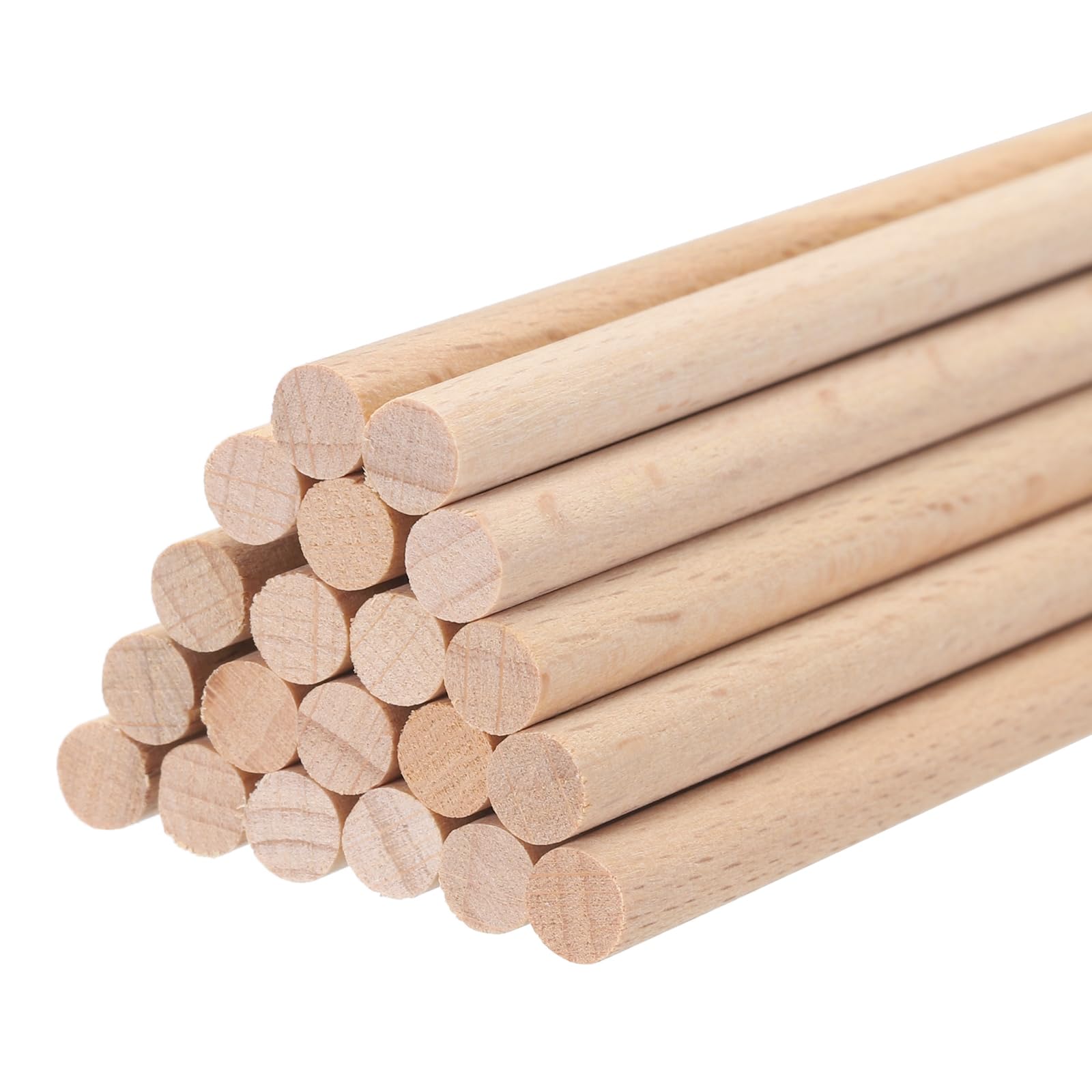 MECCANIXITY Wooden Dowel Rods Wood Sticks, 18