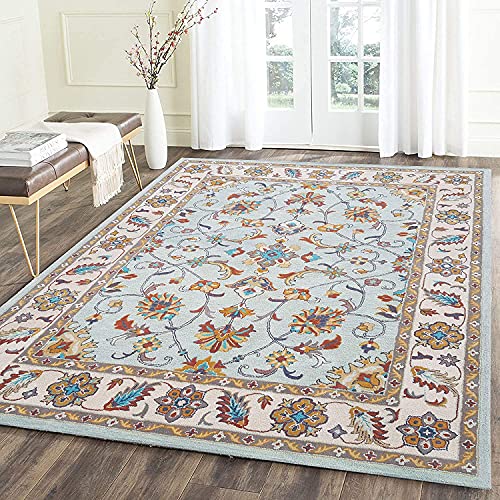Image of Mordern Design Handmade Tufted Carpet Pure Woollen Export Quality Carpet for Living Room, Bedroom Hall [ Size 12 x 12 Round, Color Multi T1 ]