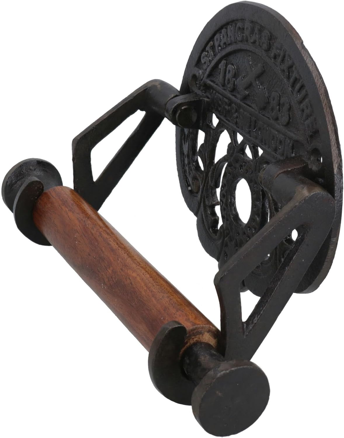 AB Tools St Pancreas Toilet Roll Paper Holder Antique Style Metal Loo London Train WC