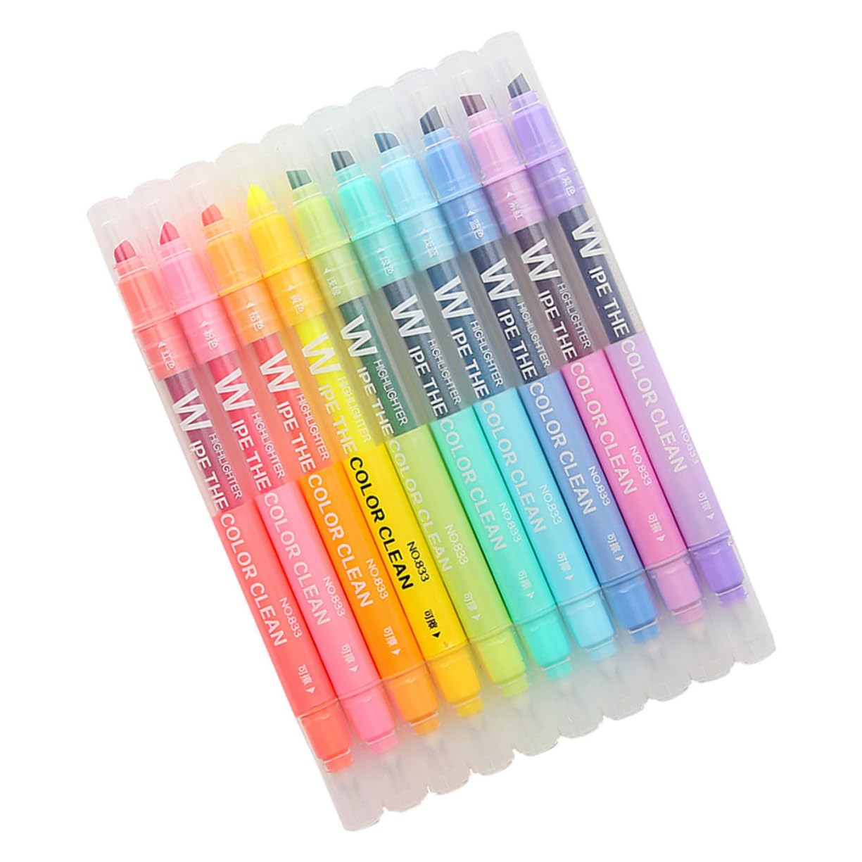 3 Juegos De Rotuladores Fluorescentes Borrables De Doble Punta Para Escritura Y Notas Útiles Escolares 10 Unidades X 3
