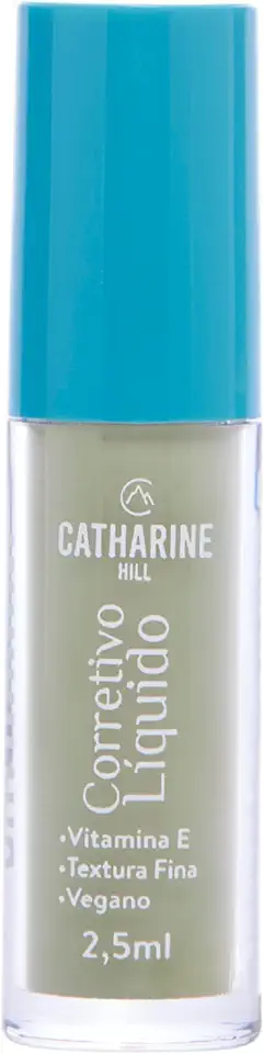 Mini Corretivo Líquido Green Média Cobertura Catharine Hill Travel Size Matte