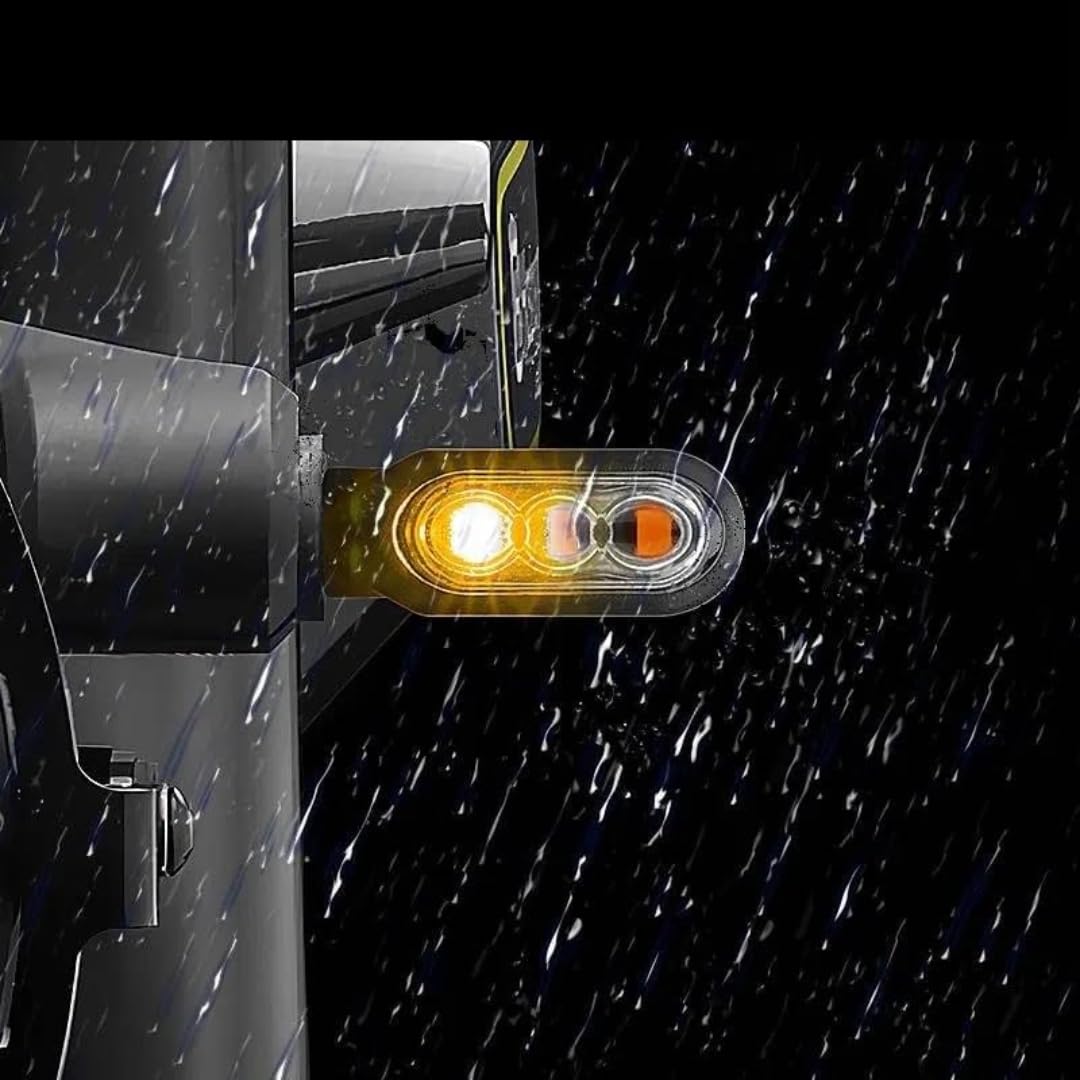 Generic Mini uniwersalne wskaźniki Światła motocyklowe LED Lampa sekwencyjna kierunkowskazów Światło do jazdy dziennej 12 V 10 mm Moto Flasher Lampa kierunkowskazów