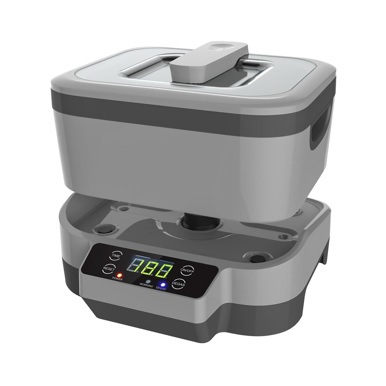 Limpiador de joyas, Máquina De Limpieza Por Ultrasonidos 3 Uds, Limpiador 1,2 L, Joyería, Reloj, Gafas, Anillo, Cepillo Belleza, Baño,para retenedores