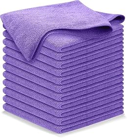 USANOOKS Premium 300GSM Microfiber Cleaning Cloth - 12.5"x12.5" High Performance - 1200 Washes, Ultra Absorbent Microfiber Towels for Cars Undercarriage, Rims & Engine Bay Cleaning - Microfiber Cloth