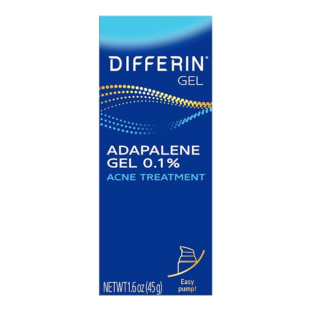 Differin Acne Treatment Gel 90 Day Supply Retinoid Treatment for Face with 0 1 Adapalene Gentle Skin Care