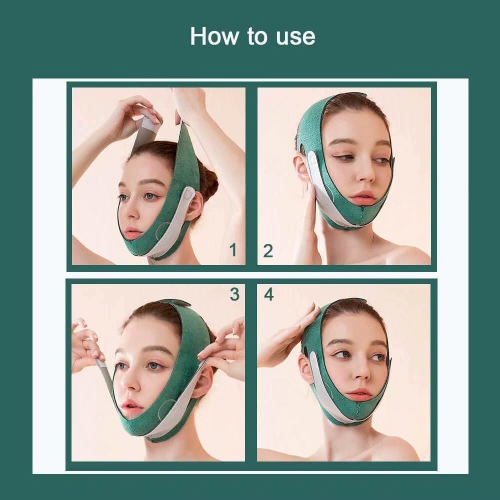 ToYooZe Silicone Face Slimming Strap – Lift-Up V-Line Face Shaper Belt for Chin & Jawline Sculpting – Reusable & Comfortable – Pack of 1 3