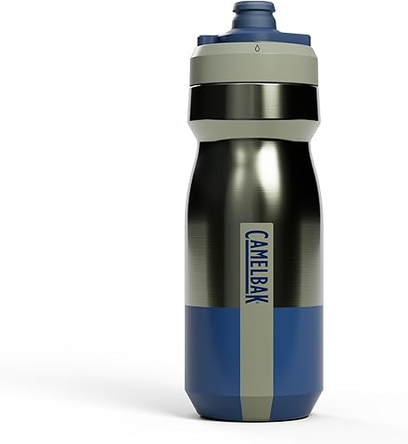 Miniatura 7 de CamelBak Podium Steel - Botella de agua térmica para bicicleta de acero inoxidable, color piedra, 18 oz Piedra,Negro,Rubor,Rubor de mercurio,Niebla