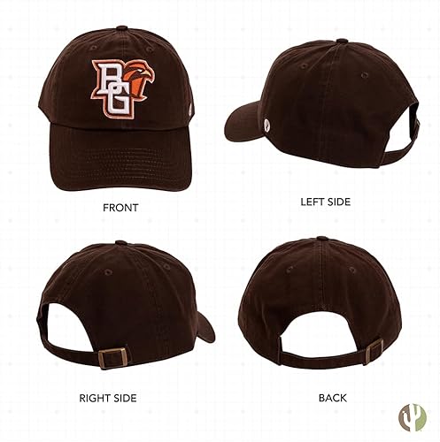 Miniatura 3 de Desert Cactus Bowling Green State University - Gorra de béisbol de Falcons BGSU Brimmed Embroirderd, correa de tela ajustable para adultos (estilo
