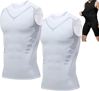 Biowang Shirt - 2024 New Version Energxcel Ionic Shaping Sleeveless T-Shirt for Men,Ionic Shaping Vest Men