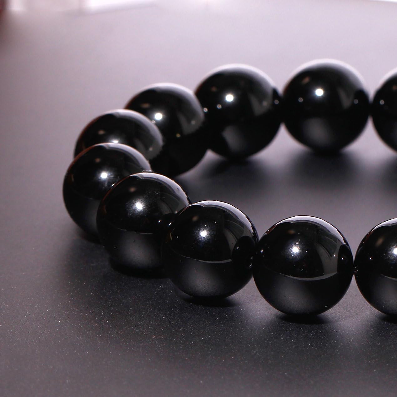14mm Round Beads Stretch Bracelets for Men Women Gem Semi Precious Gemstone Beaded Bracelets 7 Inch Unisex Gifts