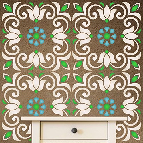 Stencil per piastrelle turche - 15 x 15 cm (S)