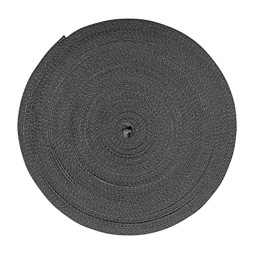 Sgt Knots Bluewater Tubular Webbing - Heavy Duty Nylon Strap For Rescue, Climbing And Firefighting (1" X 1 Yd, Black) #TOP1