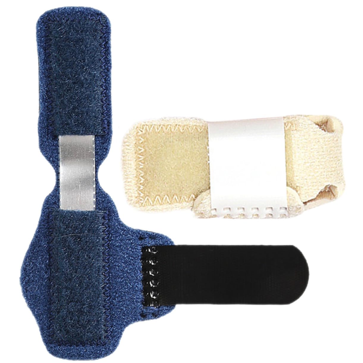 PartyKindom 2Pcs Breathable Comfortable Toe Splints Reusable Toe Correctors for Crooked Toes Injury Relief and Daily Use Supports Mallet and Hammertoe for Active