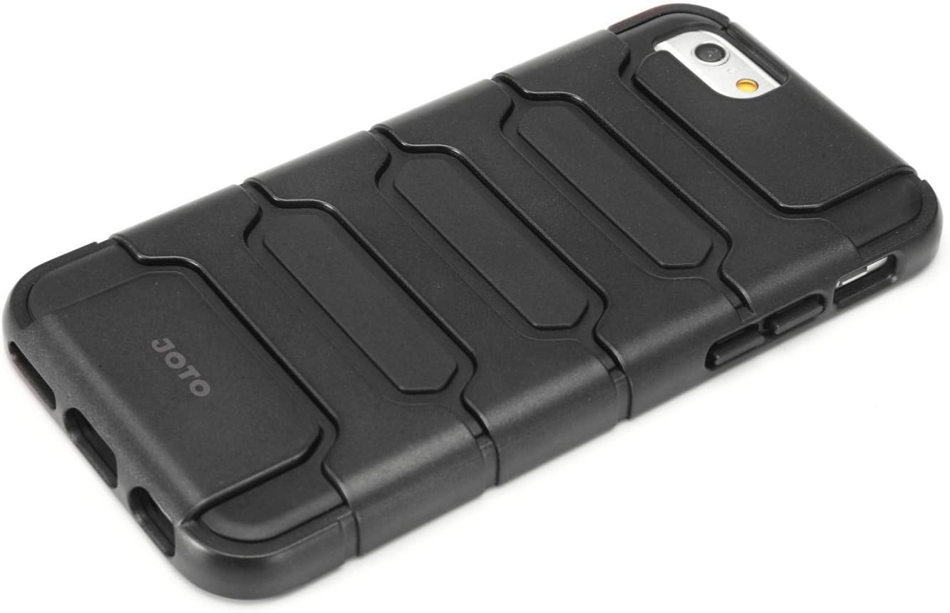 JOTO iPhone 6S Plus/iPhone 6 Plus 5.5 Case - Hybrid Armor Bumper Cover Case (Dual Layer: Flexible TPU + Hard PC) for Apple iPhone 6S Plus 5.5" / iPhone 6 Plus 5.5" (Black)