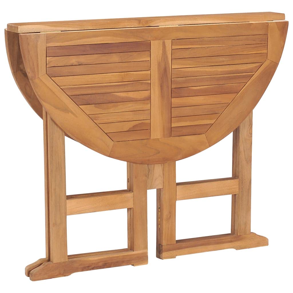Tavolo da pranzo pieghevole in legno massello di teak per esterni, mobili da giardino, scrivania pieghevole