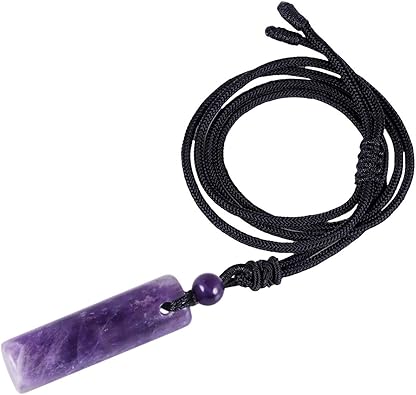 Amethyst necklace mens Clearance