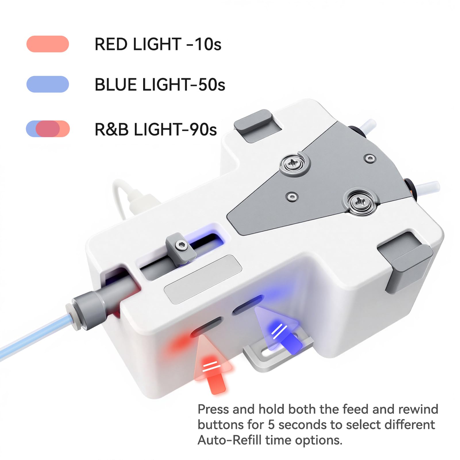 3D-Drucker-Filamentpuffer, Fernspeisungsdesign, Filament-ufwiederherstellung, nahtloser Spulenübergang, 3D-Druckerzubehör, kompatibel mit PLA, ABS, PETG, PA (Compatible with Other 3D Printer)