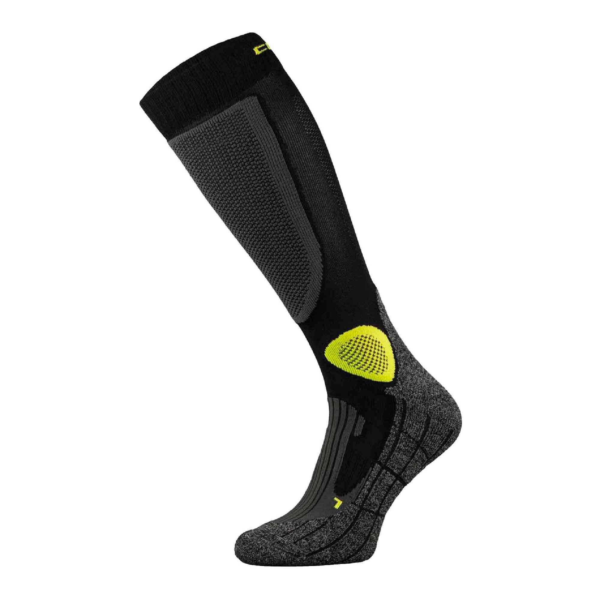 COMODO - Chaussettes Moto Trail | Homme et Femme Chaussettes pour Bottes de Moto (Vert noir, 39-42)