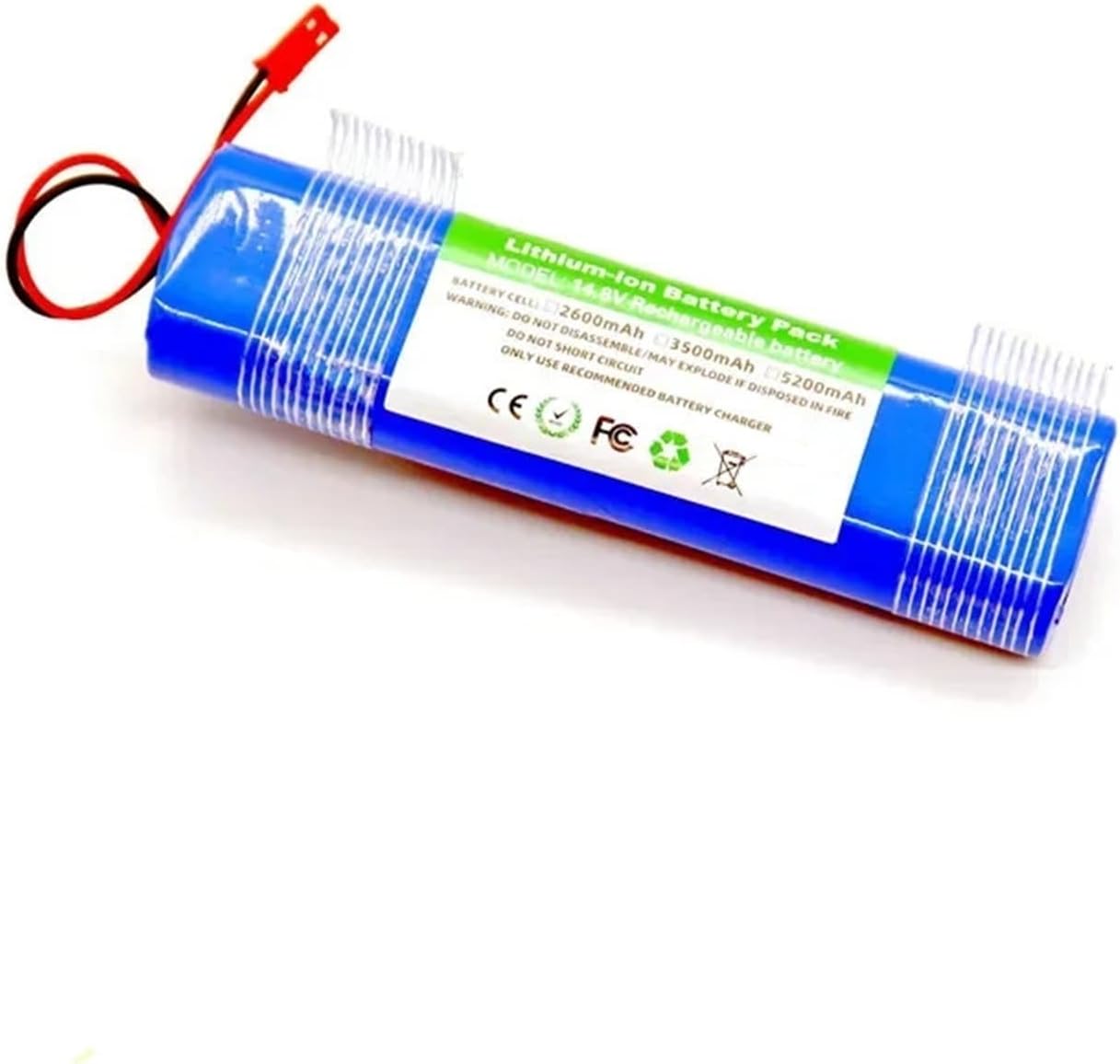 14.8V 2600mAh/3200mAh/3500mAh Replacement Battery，Compatible For Ilife，V50 V55 V8s V3s Pro V5s Pro V8s X750 Robot Vacuum Cleaner(2600MAH 1pcs)