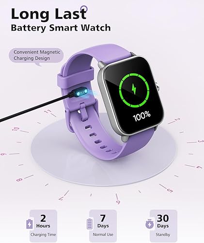 Miniatura 9 de Reloj inteligente para mujer con Alexa, llamadas y texto Bluetooth, reloj inteligente de 1.8 pulgadas, monitor de sueño SpO2 de frecuencia cardíaca